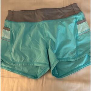 Athleta teal shorts size M 8-10
